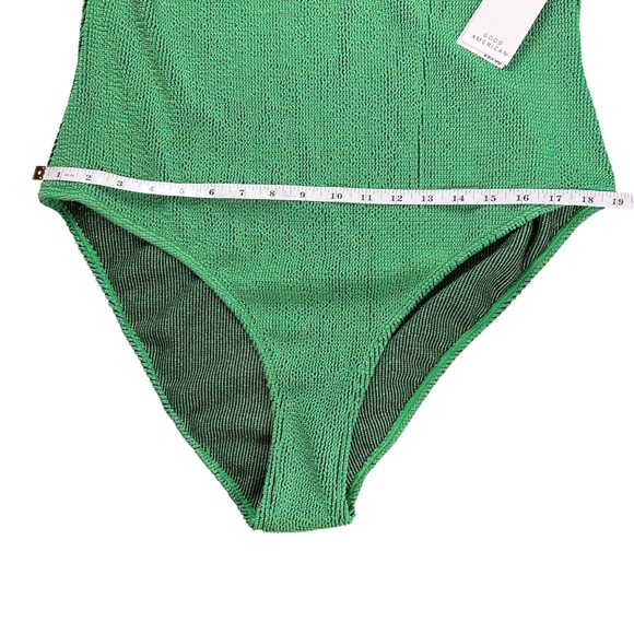 Good American Always Fits Shoulder One Piece Summer Green Size 4XL 5XL - Picture 6 of 12